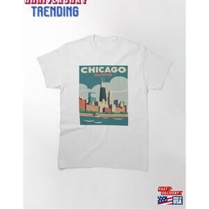 Chicago Illinois Travel Classic Tshirt Tee